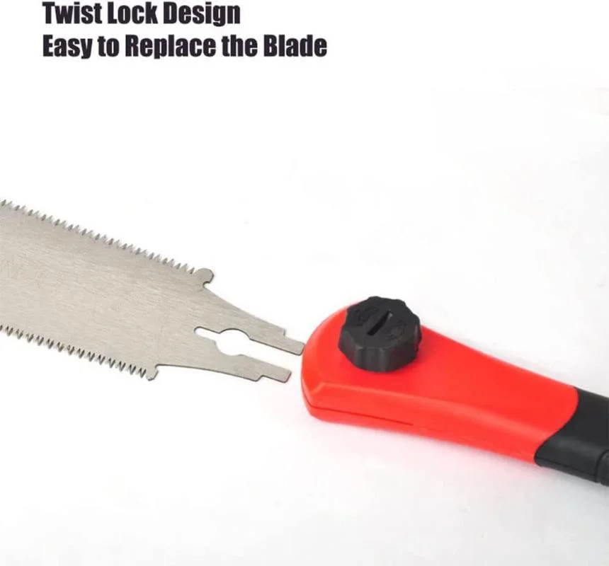 Practical 32cm Double Edge Hand Saw Japanese Ryoba Saw Double Edge Pull Saw Interchange Flush Cut Saw Flexible Blade Cut Saw