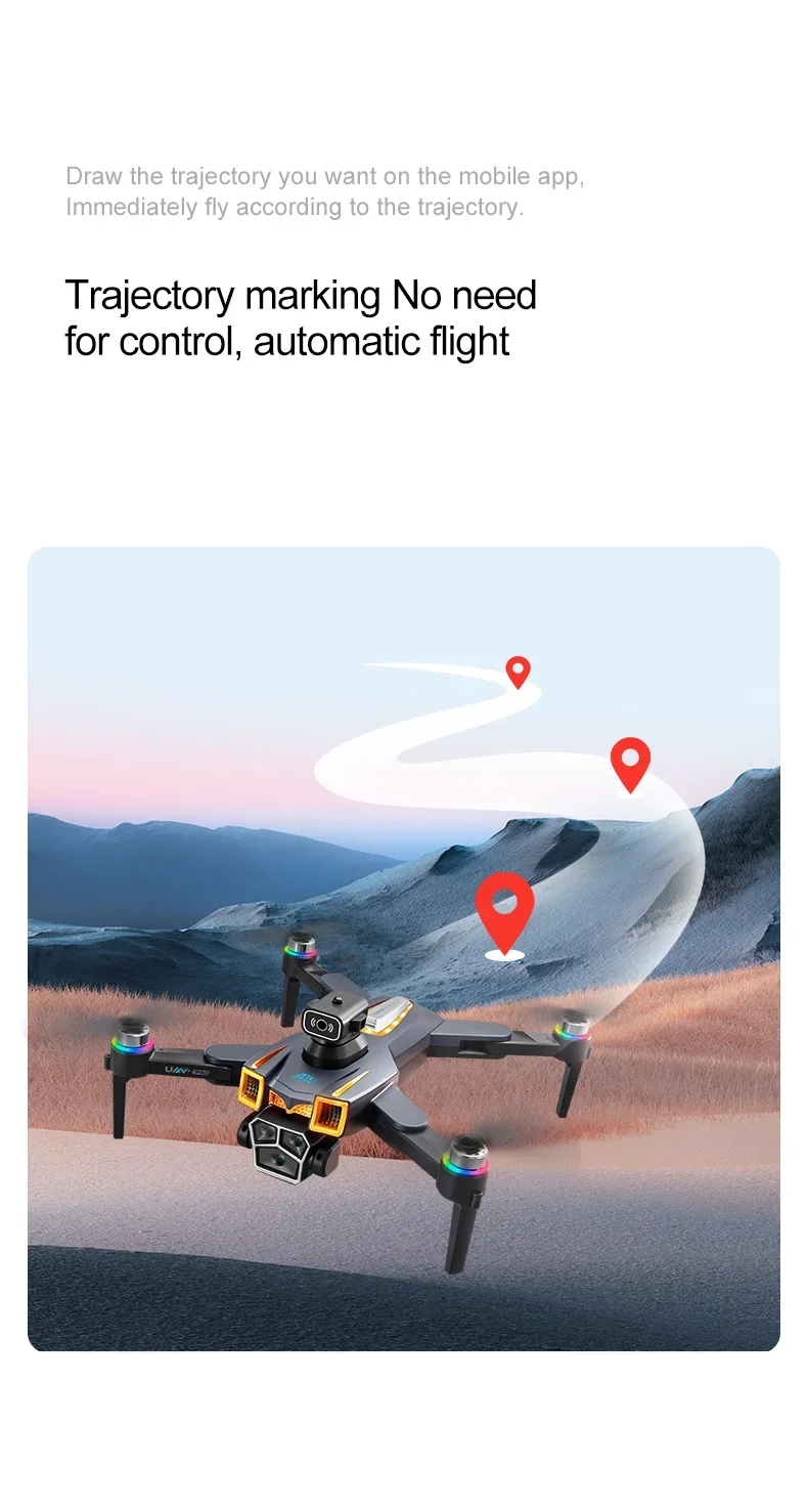 Genuine Drone A19 Pro 8K Professional HD Dual Camera Photography Brushless Foldable Quadcopter 5G GPS RC Distance Drones Toys