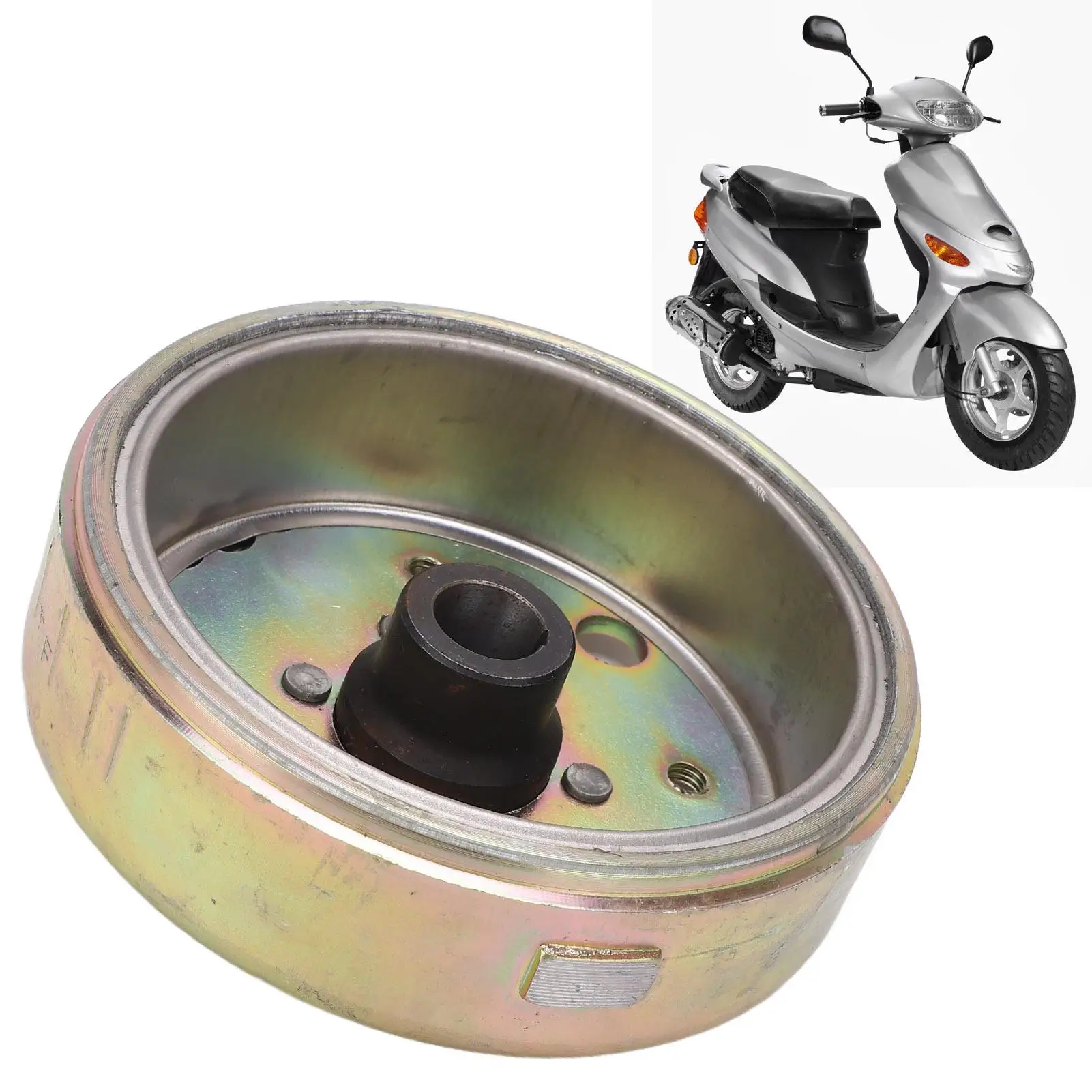 for gy6 50/60/80CC Stator Flywheel Magneto Rotor-Durable Steel Alloy, High Temperature Resistance for Go Karts & Scooters