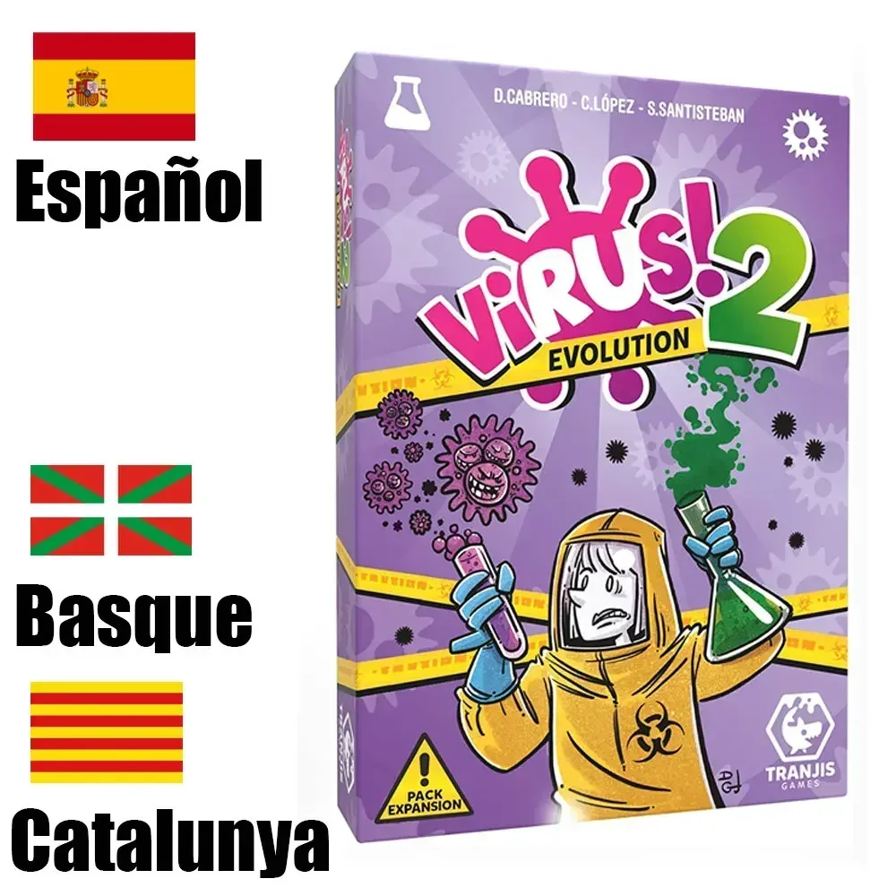 thumbnail image 1 of Virus 1 2 3 Juego de mesa El juego de cartas contagiosamente divertido Versión en español Inglés Francés Juego de fiesta para divertirse Juego familiar, 1 of 5