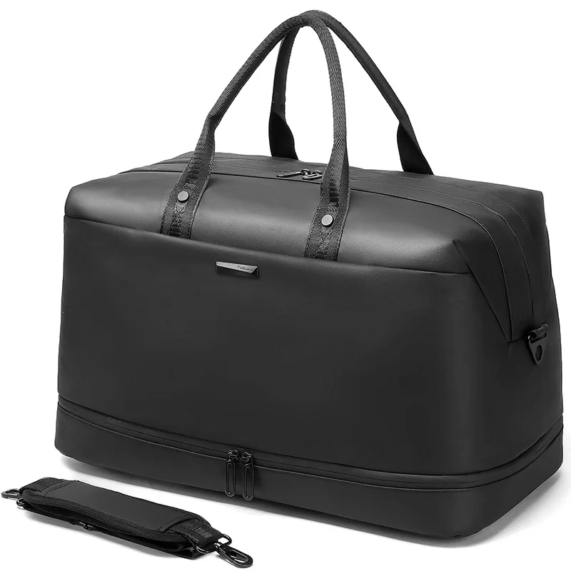 

Fashion Men Handbag High Quality Travel Business Luggage Bags Black Large Capacity Gym Backpack with Shoe Compartment Outdoor