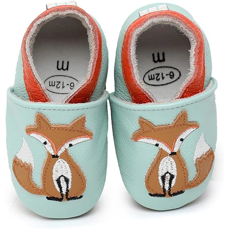 Baby Crawling Shoes, Leather First Walking Shoes for Girls with Soft Suede Soles, Baby Boys’/Girls’ Slippers, 0-24 Months new baby boys and girls with double color rubber soles non slip flat sneakers baby casual shoes 0 18 months baby walking shoes