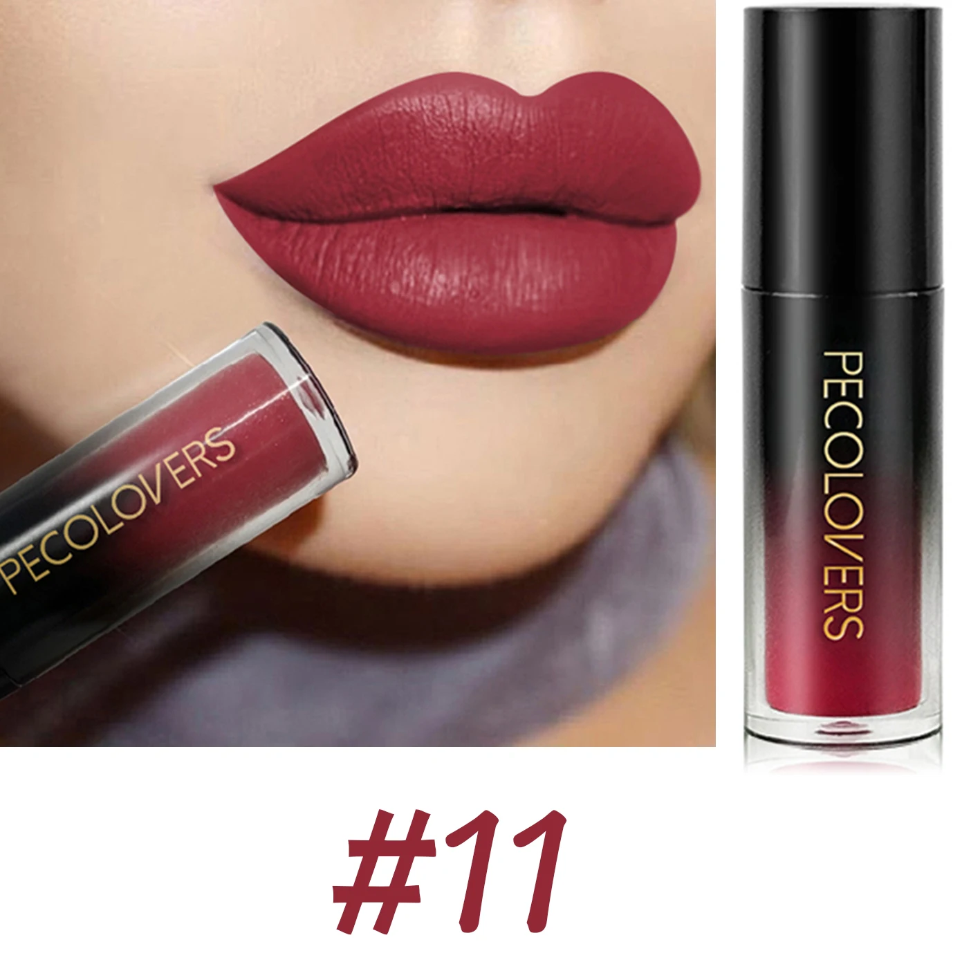 Lipstick Lip Gloss Makeup Waterproof Velvet Non-stick Cup Lip Tint Matte Long Lasting Sexy Red Brown Nude Liquid Lip Stick S3e73e3551dc444128c7d57189a3d3217b