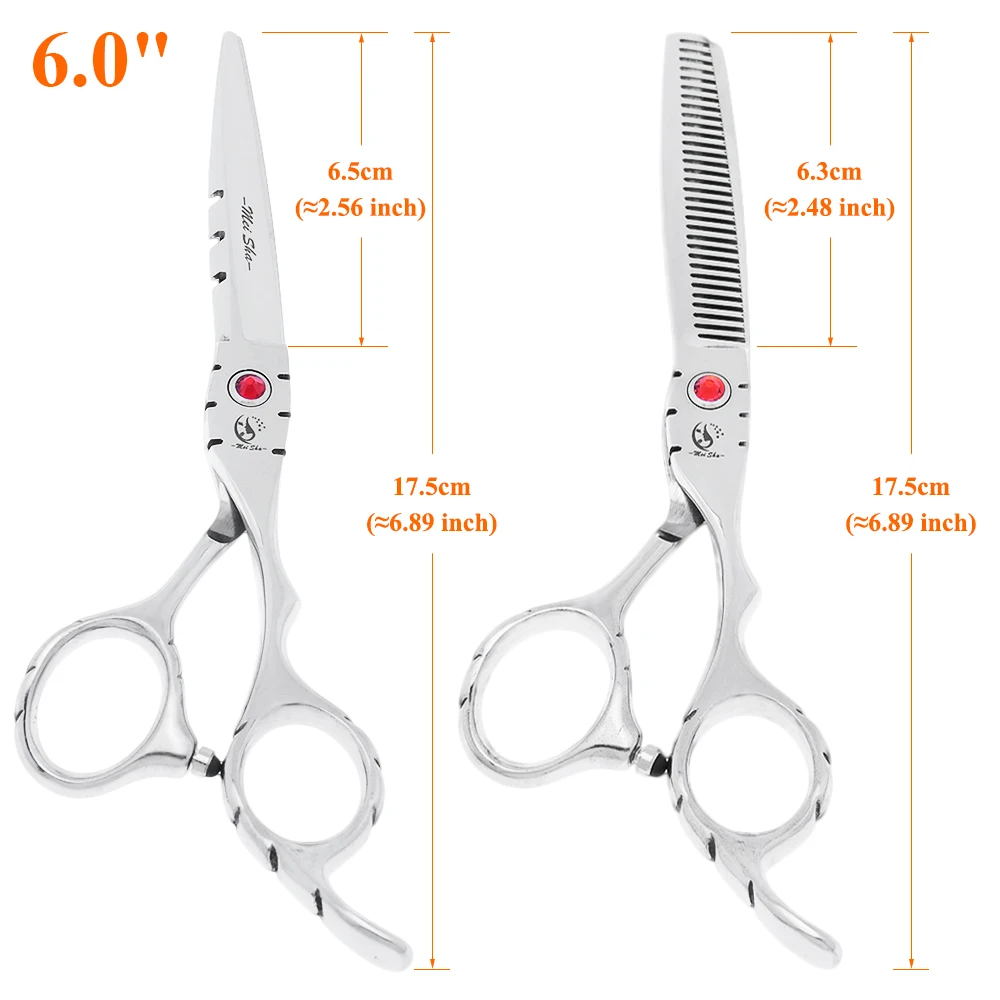 5.5인치 6.0인치 미용 가위 세트 살롱 이발사 헤어 커팅 가위 숱가위 일본 440C 헤어 뷰티 클리퍼 A0017A