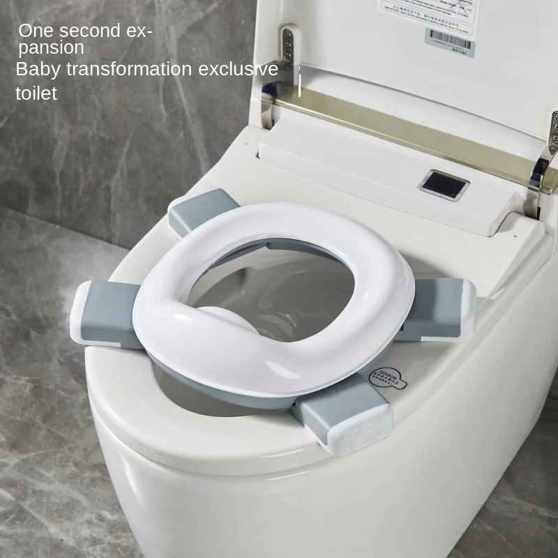 3 in 1 Travel Toilet Seat Foldable Children Potty with Bags Baby Pot Portable Silicone Baby Potty Training Toilet Seat for Kids 2
