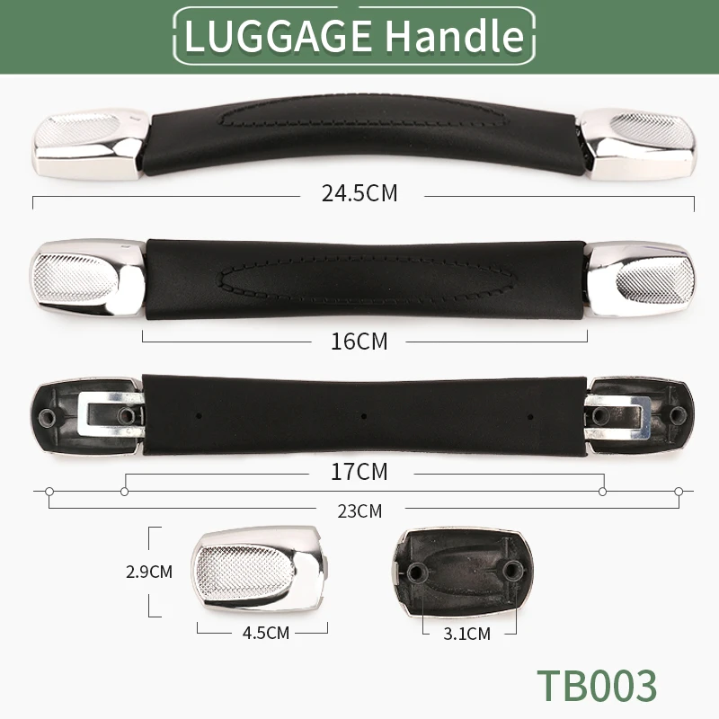 Black Suitcase Trolley Case Handle Accessories Black Travel Luggage Handle Suitcase Andle Replacement  Universal Metal Handle
