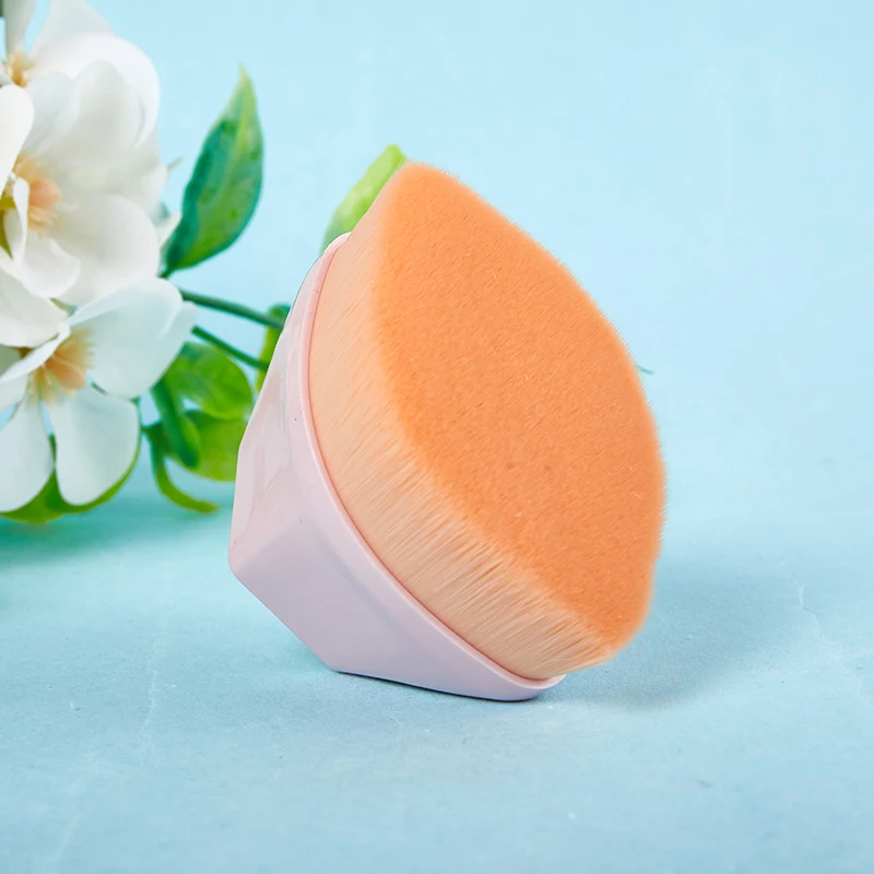 

No. 55 Universal Makeup Brush Liquid Foundation Powder Blusher Make-Up Brush Portable Make Up Tools With Dust Protection Cover