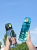 750ml Sports Water Bottle High Quality Tritan Material Drinking Bottle With Straw Portable Durable Gym Fitness Outdoor Sport Cup 5
