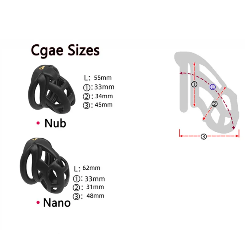 Male Chastity Cage Sex Toys Cobra Chastity Device Belt 4 Size Cock Rings Penis Lock