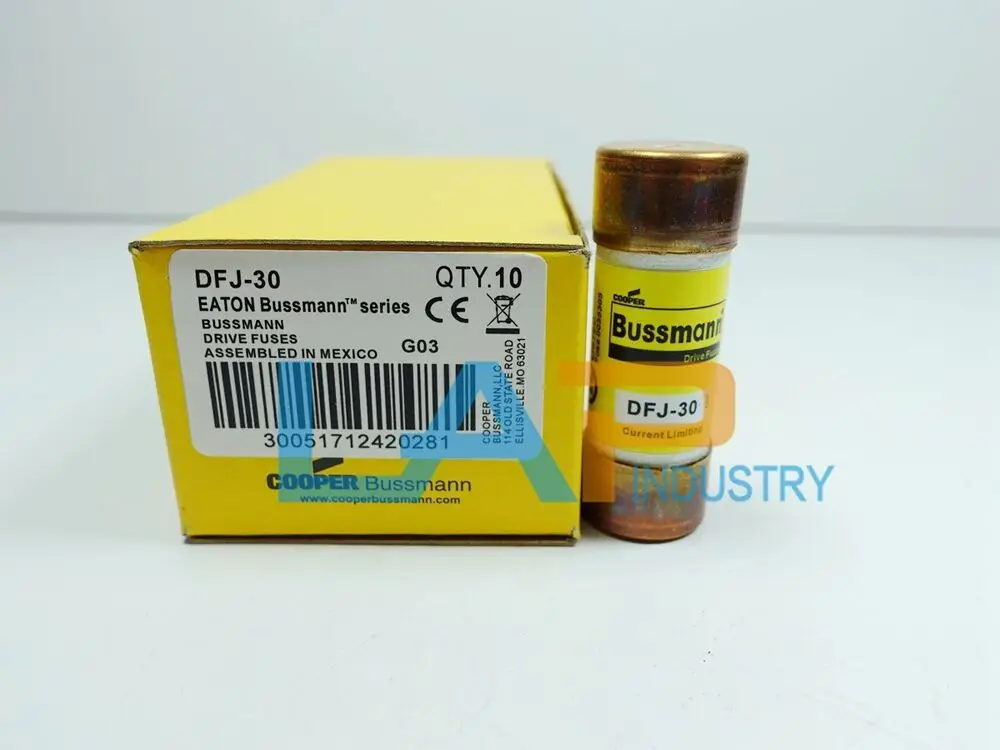 

10PCS/Box New For Bussmann DFJ-30 30A 600Vac Drive Fuse 22*58mm