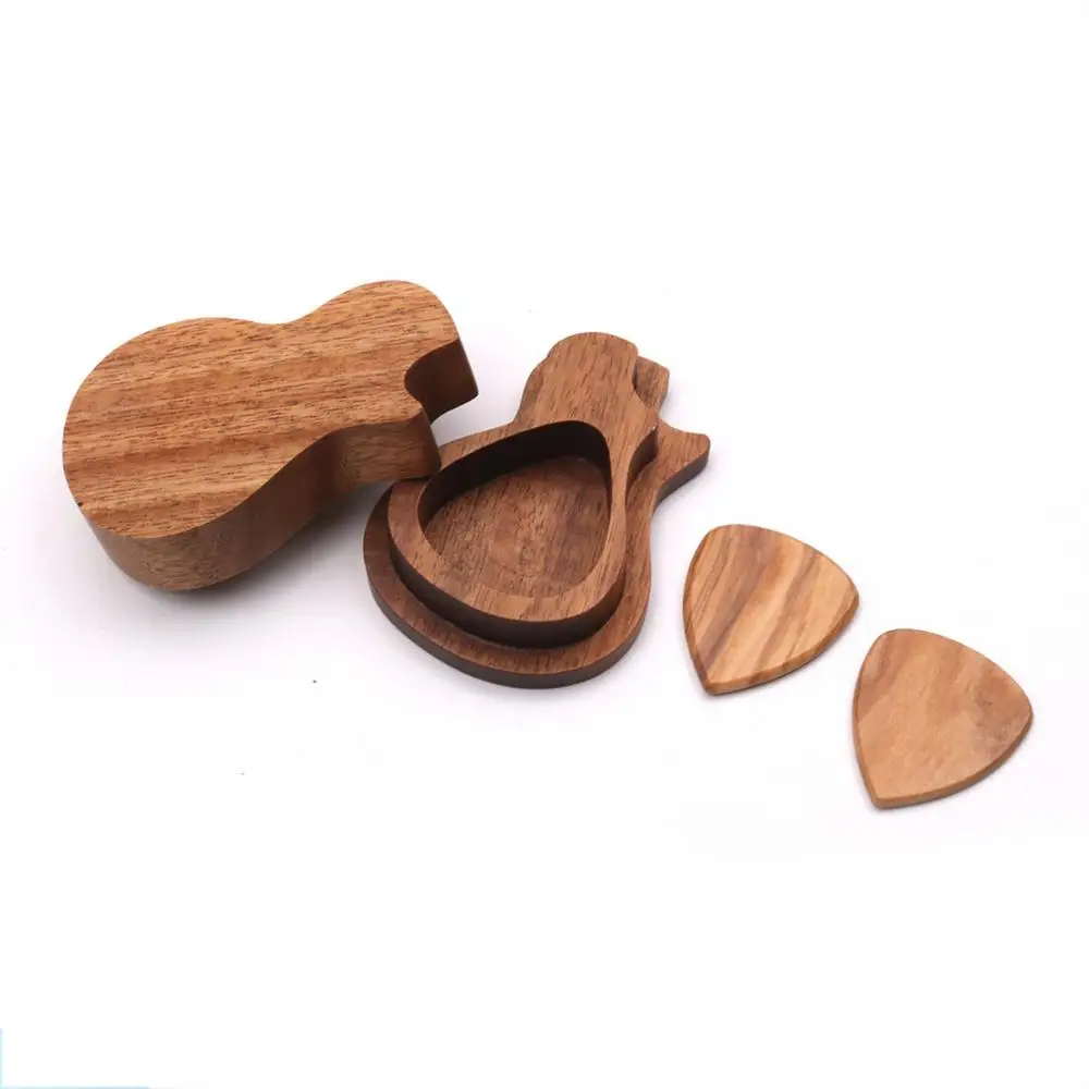 Description Picture 5 of itemGuitar Picks With Case Guitar Pick Storage Guitar Parts Performance Accessory Jewelry Organizers Portable For Acoustic Electric