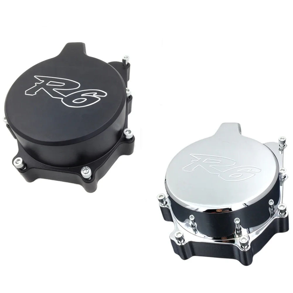 Motor Engine Stator Cover Left Side For  Yamaha Yzf R6 1999-2002 Black Aftermarket Free Shipping Motorcycle Parts Billet