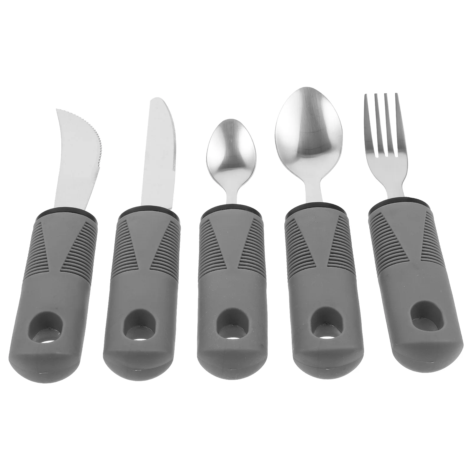 

Disabled Person Utensils Anti-Skid Portable Cutlery Disabled Elderly Tableware Anti Knives Forks Spoons Food Aid Kit