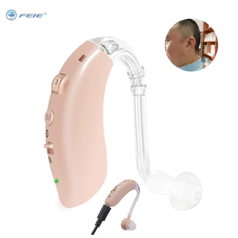 2024 NWE Rechargeable Digital Hearing Aid Adjustable Tone  Best Sound Amplifier Portable Deaf Elderly BTE Hearing Aids 3