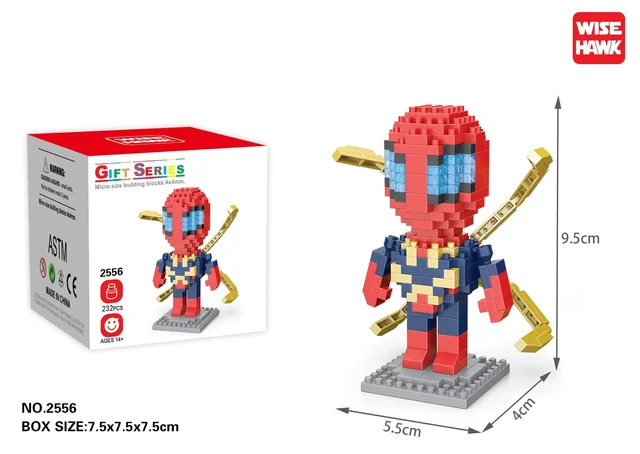 Marvel Legends lega marvel Spider Man Building Blocks Iron Man Block Cartoon Character building block Captain American Kids Toys 6