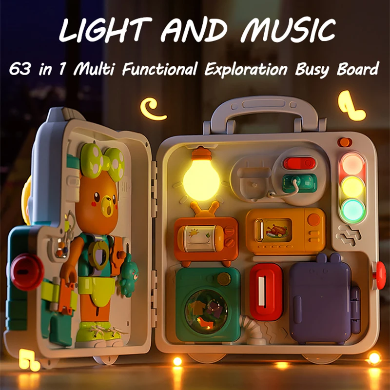 Giocattoli Montessori, Tavola A Vite In Legno Montessori, Scheda Del Cacciavite Montessori Per Bambini Busy Bus Board Toys Giocattoli Sensoriali Per Lapprendimento Educativo Per 3 4 5 Anni