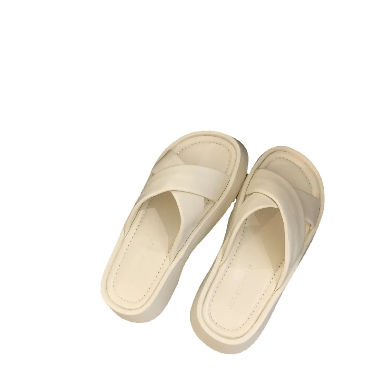 2023 Summer Open Toe Women Slippers Fashion Ladies Casual Platform Flat Heel Outdoor Beach Slides Shoes Flip Flops