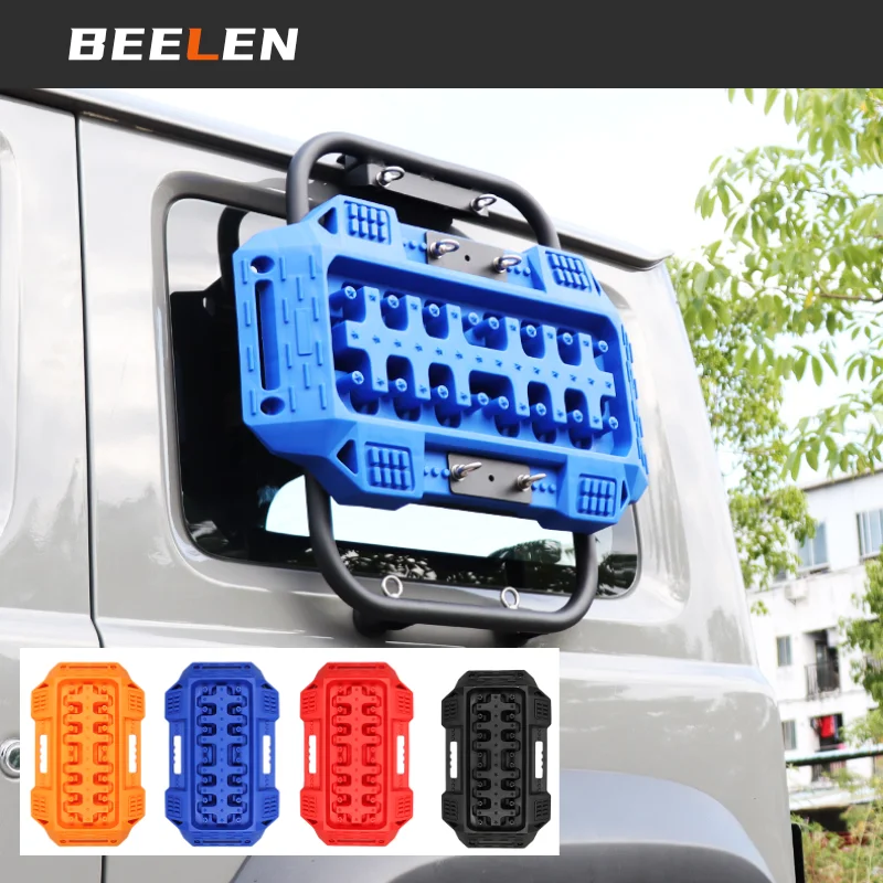 Self Rescue Traction Plate Self Rescue Mud Anti Skiding Plate Muddy Sand Traction Assistance For Suzuki Jimny JB64 JB74W Window brackets ladder
