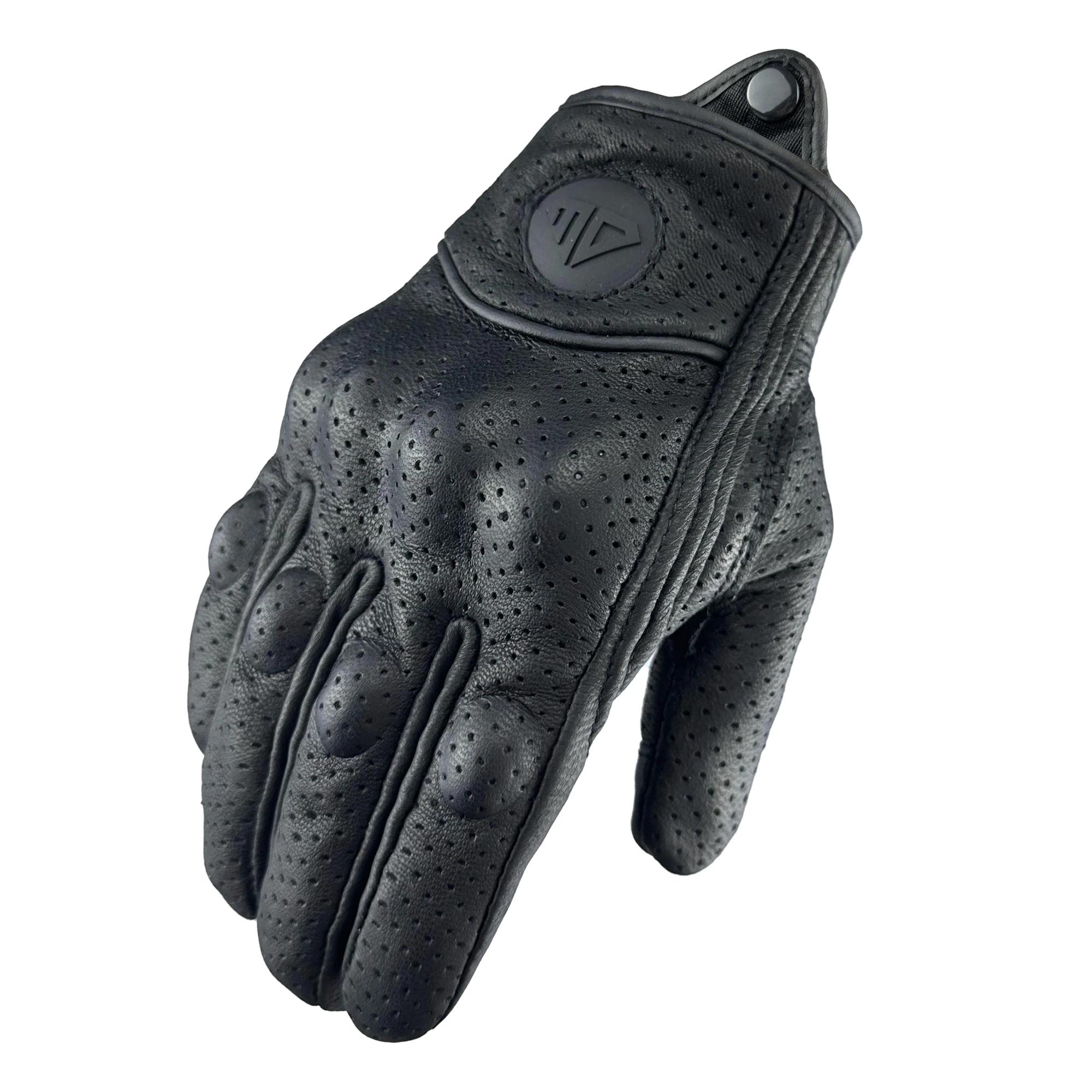Motorcycle Summer Breathable Genuine Leather Tactical Racing Gloves