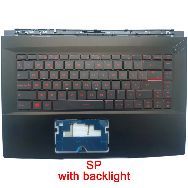 Teclado do Portátil com Luz de Fundo Tampa Superior para Msi Gf63 8rc 8rd Ms16r1 16r3 16r4 us ru sp - Imagem 3