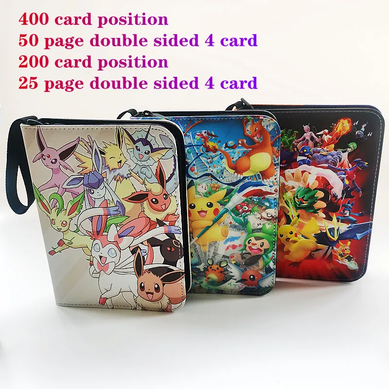 Porte-cartes Pokémon Gx Vmax Ex En Pu, Album De Collection, Dossier De  Jouets, Support De 400 Pièces - Jeu Cartes De Collection - AliExpress