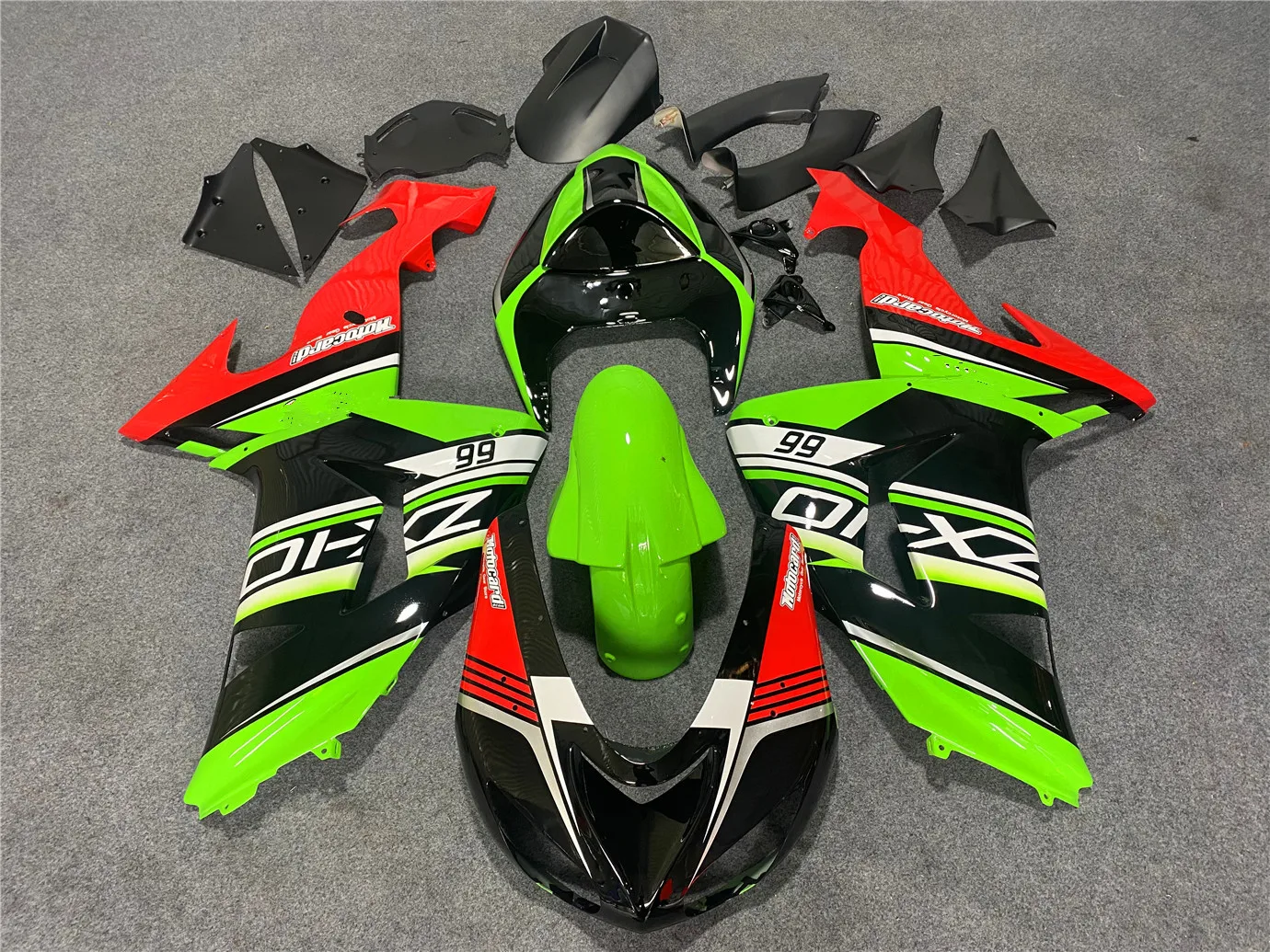 

Motorcycle Whole Body Fairing Suitable for Kawasaki ZX-10R 06-07 Year 10R 2006 2007 Diversion hood Red Green White Black