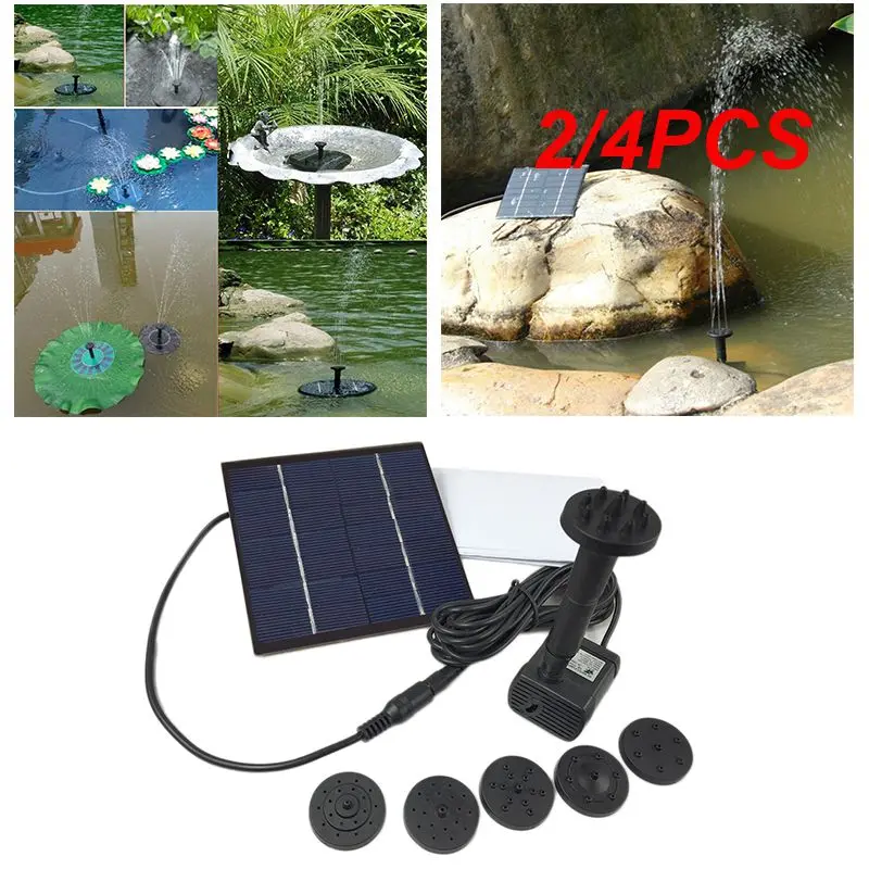 

2/4PCS Mini Innovative Versatile Compact Easy To Install Energy-efficient Small Solar-powered Fountain For Garden Solar