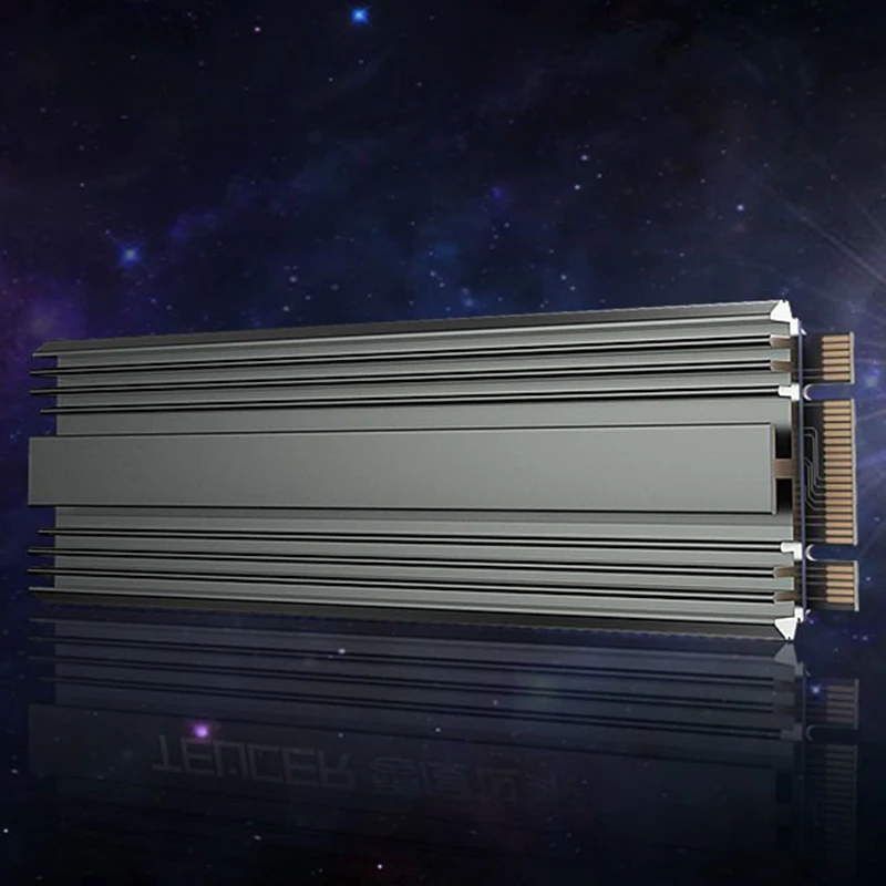Teucer M24 Ssd Dissipador de Calor Nvme 2280 Unidade Disco Estado Sólido Radiador Cooler Almofada Refrigeração para Desktop pc M.2 Nvme Ps5 Dissipador Calor - Imagem 3