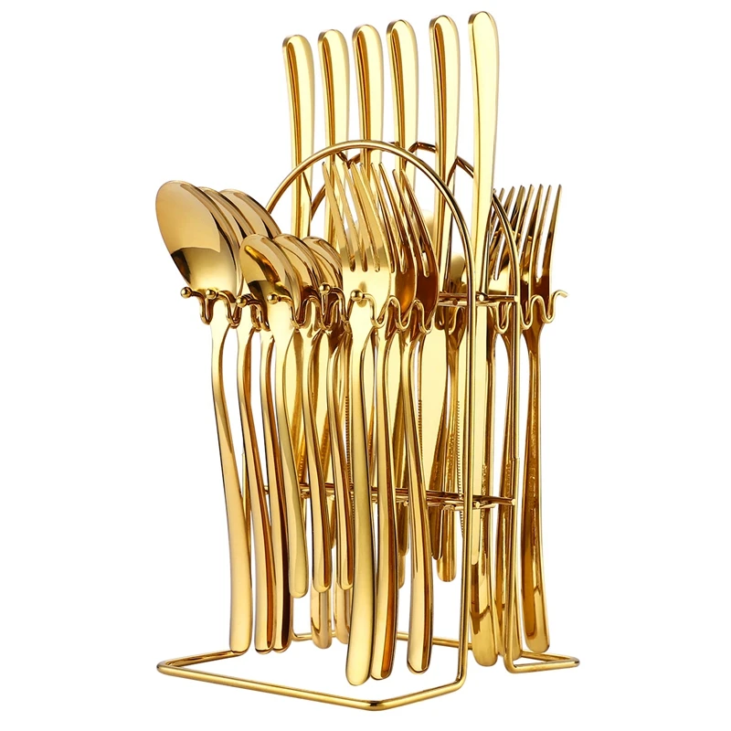 Nordic Cutlery 24Pcs Rack Set Stainless Steel 1