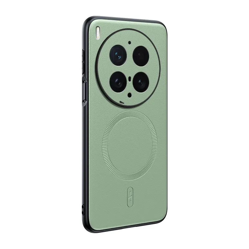 Premium Soft Leather Magnetic Protective Case - Full Silicone Cover
