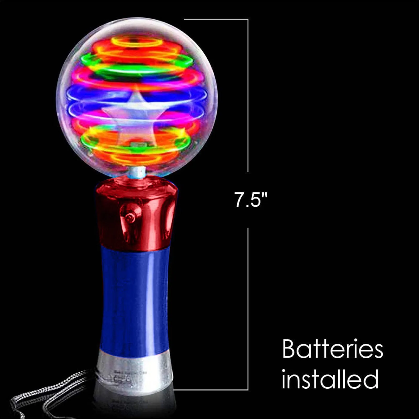 Children's Luminous Ball Toy Stick LED Flash-Rotating Light Show Toy bouncing balls toy