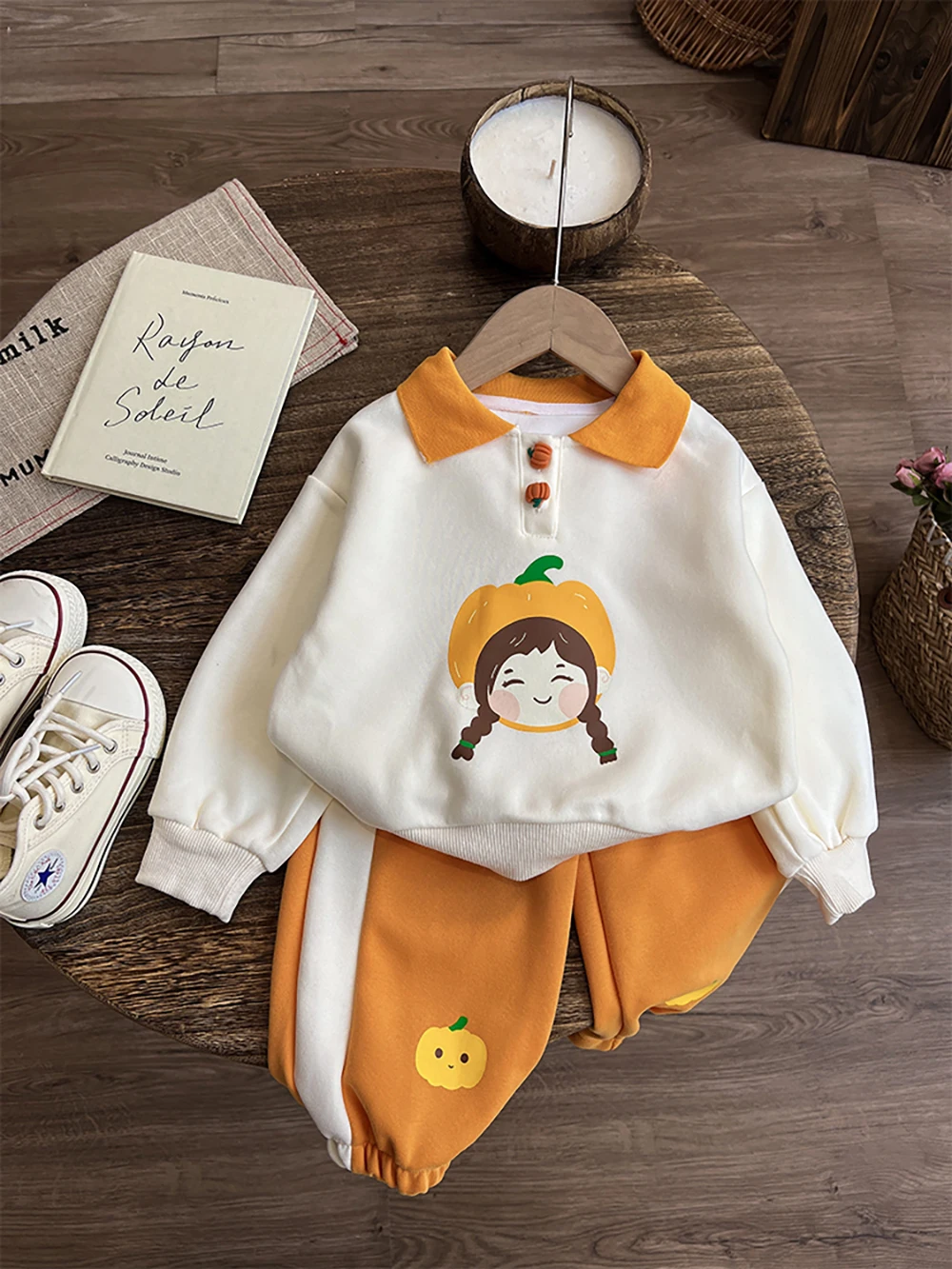 

Infant Girls Tracksuit Spring Autumn Long Sleeve Cartoon Print Kids Sweatshirt Tops+Pants 2Pcs Suit Children Clothes Sets 1-8Y