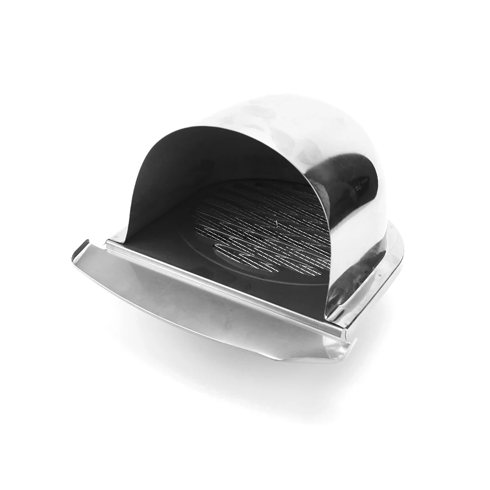 100mm 150mm 201 Stainless Steel Wall Air Vent Hood Ducting Anti-Corrosion Exhaust Grille for Wall Air Outlet Cover