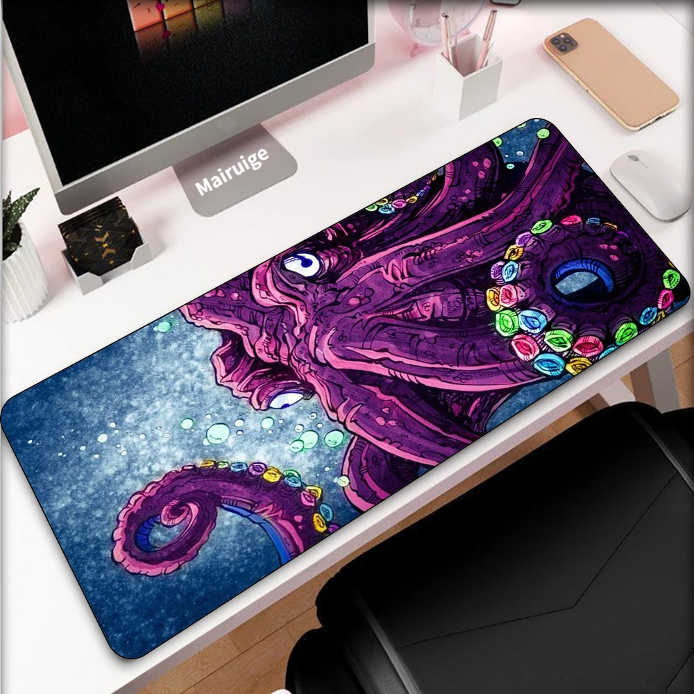 

Kolkrabba Art Gaming Mouse Pad Gamer Computer Locking Desktop Anti-Slip Keyboard Laptop Gaming Accessories Large Mouse Pad Desks