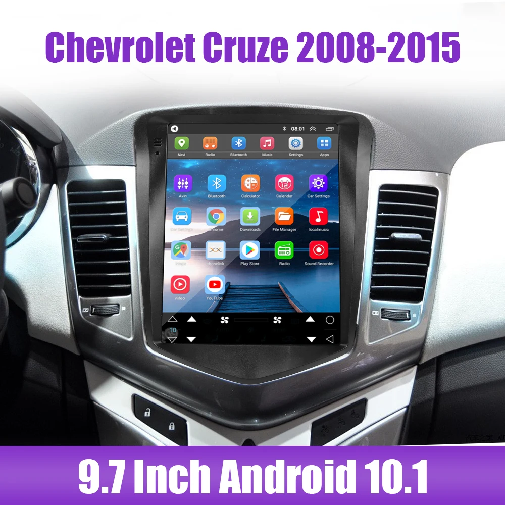 

Touch Screen For Chevrolet Cruze 2008-2015 2 Din 9.7 Inch GPS Bluetooth WiFi Car Radio Hands-free Android 10.1 MP5 Player