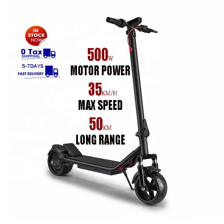 EU Europa Europe Germany Warehouse 9 Inch Tire Motor 500w 2 wheel Kick Folding Foldable Fat  Electric Scooter For Adult eu europa europe germany warehouse 9 inch tire motor 500w 2 wheel kick folding foldable fat electric scooter for adult