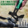 FLISSA 14 in 1 Multitool Camping Hatchet with Sheath Multifunctional Ax with LED Light Camping Woodworking Outdoor Survival Tool 4