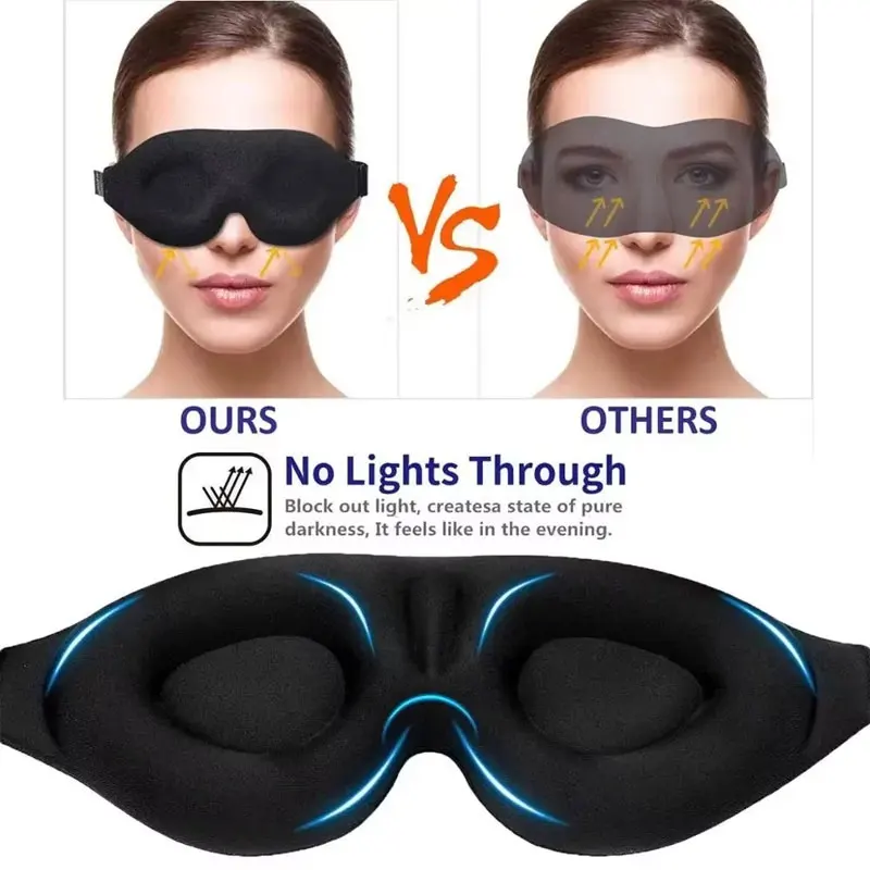 Ultra-Soft 3D Sleep Eye Mask - Light Blocking