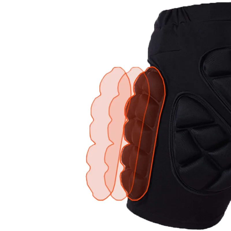 Protective Shorts Hip Protective Pads Anti-Fall Hip Protection Pants Unisex Hip Butt Padded Short Pants Roller Skating Ski Protective Equipment Outdoor Sports Pad