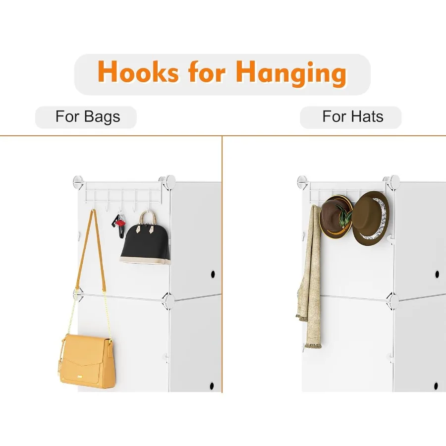 Shoe Rack 4 Tier Shoe Storage Cabinet 16 Pair Plastic Shoe Shelves Organizer for Closet Hallway Bedroom Entryway