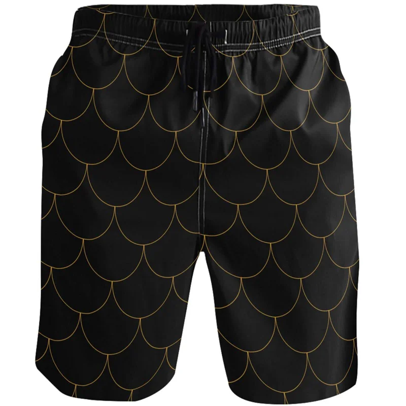 Mermaid Fish Scales Graphic Shorts Pants 3D Printing Hip Hop y2k Board Shorts Summer Hawaii Swimsuit Woman 2023 Surf Swim Trunks 3