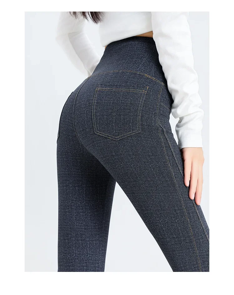 Denim Women's Pants Micro Flared High Waist Abdomen Leggings New in Summer Stretch Sports Fitness Yoga Casual Pants Jeans