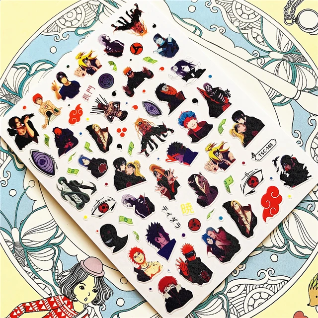 TSC-119 TSC-282 TSC-130  Japanese hot blooded anime 3D Back glue Nail Art Stickers Decals Sliders Nail ornament decoration TSC-148 NN
