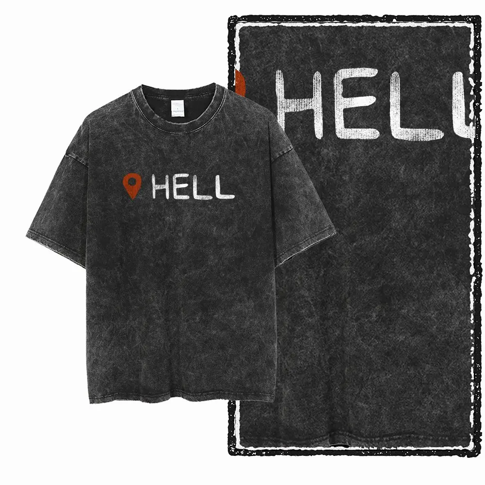 G25 Exklusives cooles Vintage-Baumwoll-T-Shirt für Herren mit COOLMIND-Grafik | Acid Washed Streetwear Übergrößen O-Ausschnitt Herren T-Shirt