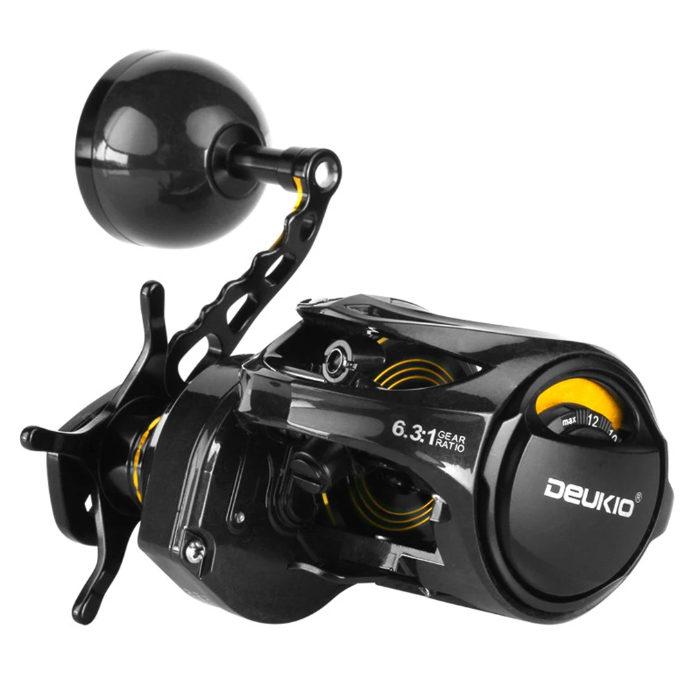 

Professional Fishing Carbon Fiber Baitcasting Reel 6+1BB - High Speed 6.3:1 Gear Ratio & Magnetic Brake System Enjoy Fishing