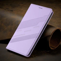 Elegant Leather Card Wallet Phone Case - Premium Protective Cover with Magnetic Closure for Honor 600 Smart (PURPLE)