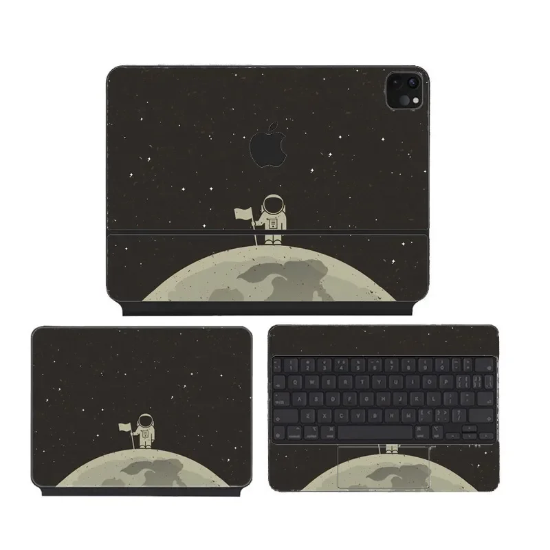 Anti Fingerprints Waterproof Vinyl Decal Stickers Skin for Magic Keyboard Folio for Ipad Pro 13 11 12.9 10.9 inch keyboard stickers vinyl film sticker