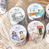 Mr. Paper 2Style 3Rolls/bag Slow Life Series PET Die-cut Tape DIY Handbook Creative Material Decoration Stickers 4