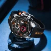 BORUSE High-end Waterproof Leather Watch, Simple Fashion, Business Model, Men's Luminous Quartz Watch 3