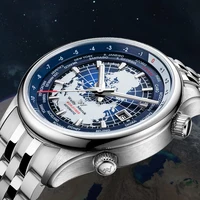 WM Watch Automatic Mechanical Men Watches High Quality Sapphire World Time Original Recognized Brand Welly Merck Watch Man WM057 - Image 4